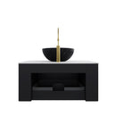 DINA 30" Bathroom Vanity & Sink with Floating Curved Edges by HouseOfZazla
