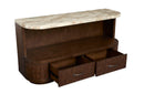 McPherson - Demilune Sofa Table - Burnt Umber