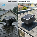12 Inch Trapezoidal Adjustable Solar Roof Vent Fan by HouseOfZazla
