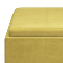 Rockwood - Upholstered Cube Storage Ottoman With Tray by Unique Piece Furniture