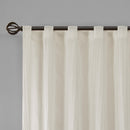 Solid Crushed Curtain Panel Pair (2 Pcs Window Panels)