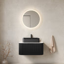 DINA 30" Bathroom Vanity & Sink, Floating Curved Edges Storage Cabinet by HouseOfZazla