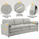 Cozy Upholstered 3 Seater Sofa Cushion For Living Room by Unique Piece Furniture