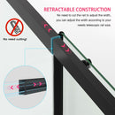 56-60" W x 74" H Semi-Frameless Sliding Shower Door