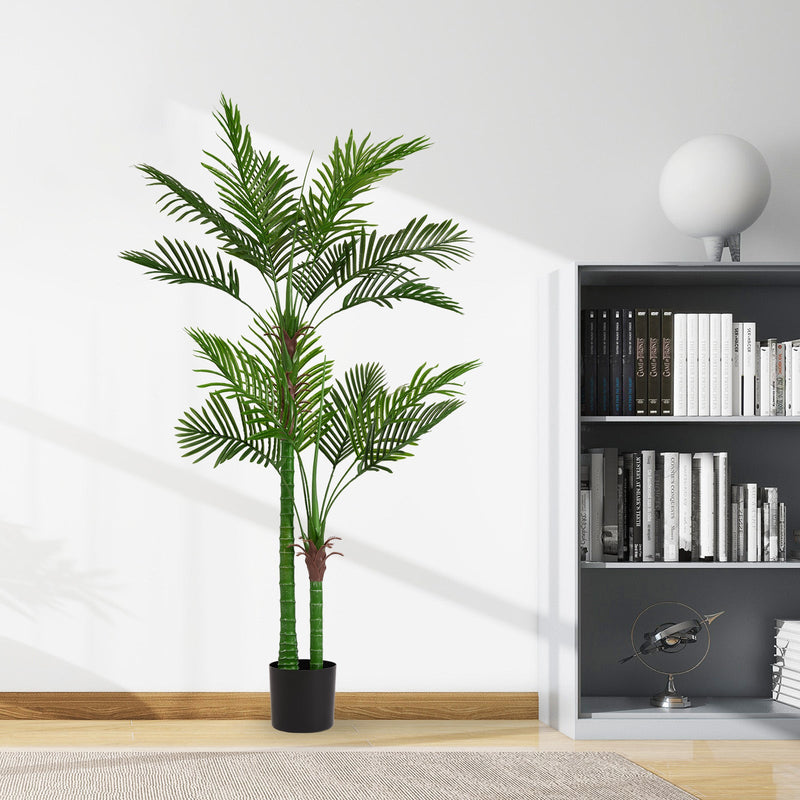 New high-end market indoor leaf simulation 180CM double rod loose tail sunflower 18-leaf pot travelers simulated artificial plants 1pcs/set