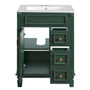 Bathroom Vanity With Sink, Compact Cabinet & 2 Drawers And Adjustable Shelf by HouseOfZazla