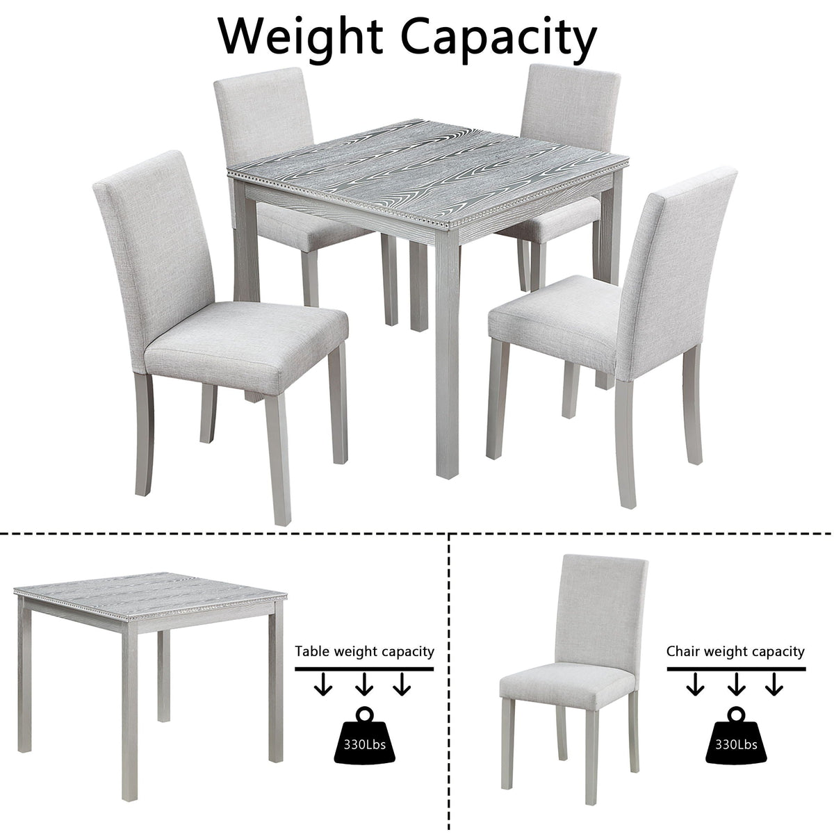 Dining Table Set With Crystal Decoration And Upholstered Chairs, photo 20 of 24