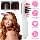 Scalp Massage Comb with Red & Blue Light Therapy by LJGDeals