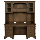 Stigham - 5 Drawer Credenza With Hutch - Oak