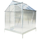 Polycarbonate house, Heavy Duty Outdoor Aluminum Walk-In House Kit With Rain Gutter, Vent And Door For Backyard Garden by HouseOfZazla