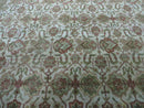 8' 5" X 12' Handmade India Agra Floral Oriental Wool Rug Tea Washed Carpet Nice