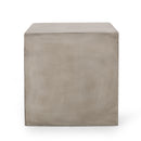 Outdoor MGO Square Side Table, Light by HouseOfZazla