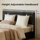 Upholstered Platform Bed Frame With Adjustable LED Headboard, USB C-Charging, Hydraulic Lift by Unique Piece Furniture