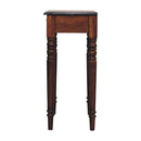 Artisan Furniture Solid Wood Chestnut Turned Leg Writing Desk, 1-Drawer