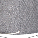 Semi Rounded Pouf Cable Knitted Perfect Seating