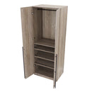 Lee - Free Standing Wardrobe Closet With Adjustable Shoe Shelves by HouseOfZazla