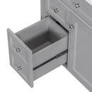 30" Bathroom Vanity with Top Sink, Modern Bathroom Storage Cabinet with 2 Drawers and a Tip-out Drawer, Single Sink Bathroom Vanity