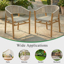 Outdoor Accent Chair Set 2 Person Seating Group