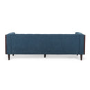 Contemporary Mid-Century Charm 3 Seater Sofa With Button Tufted Waffle Stitching by HouseOfZazla