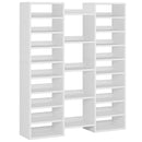 14 Tier Shoe Storage Cabinet With 23 Open Cubbies, 46 Pairs Capacity Entryway Organizer - White by HouseOfZazla