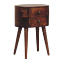 Mini Rounded Nightstand - Chestnut by Unique Piece Furniture