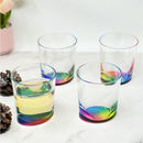 Halo - Oval Acrylic Glasses Drinking (Set of 4) Dof, Bpa Free Plastic Tumblers (12Oz) - Clear by HouseOfZazla