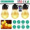 Colorful RGB Outdoor String Lights with App Control by LJGDeals