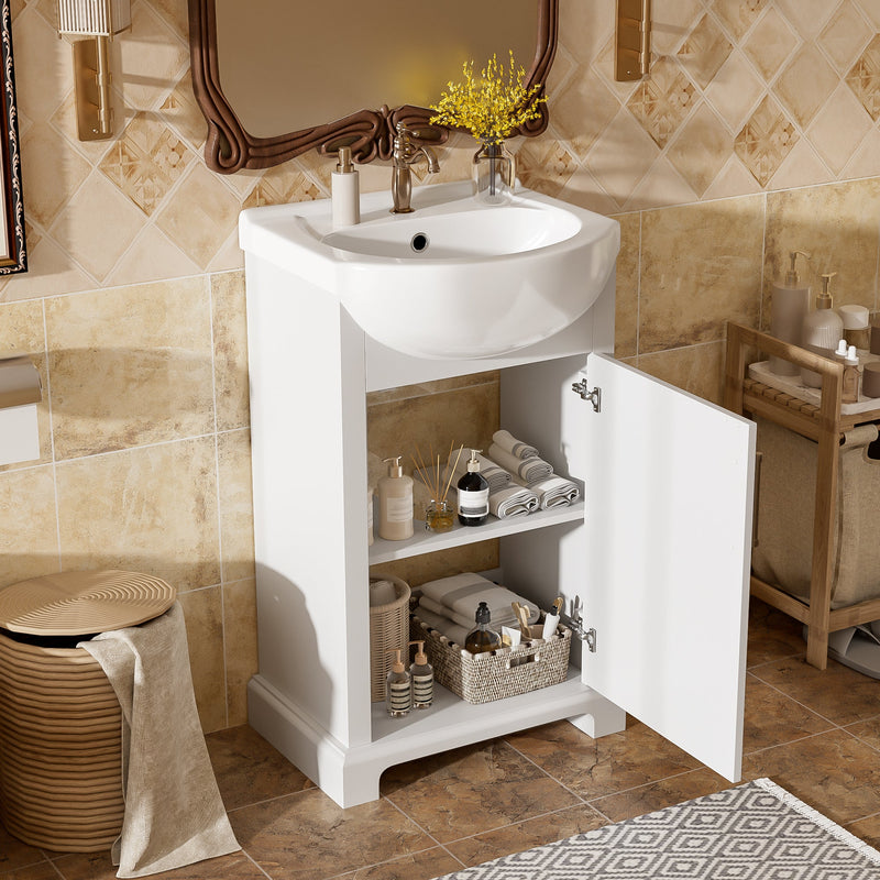 20-Inch Bathroom Vanity with Ceramic Sink, photo 2 of 10