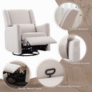 Wide Wingback Swivel Glider Rocker Recliner Chair by HouseOfZazla
