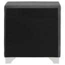 Melody Upholstered 2-drawer Nightstand Grey