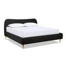 Roman - Curved Headboard Upholstered Platform Bed by Unique Piece Furniture