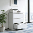 Lateral File Cabinet, Locking Heavy Duty, Anti-Tip Safety Interlock, Vertical Storage For Letter/Legal/A4 Files by HouseOfZazla
