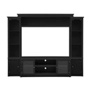 All-In-One TV Stand With Bookcase For TVs Up To 65"