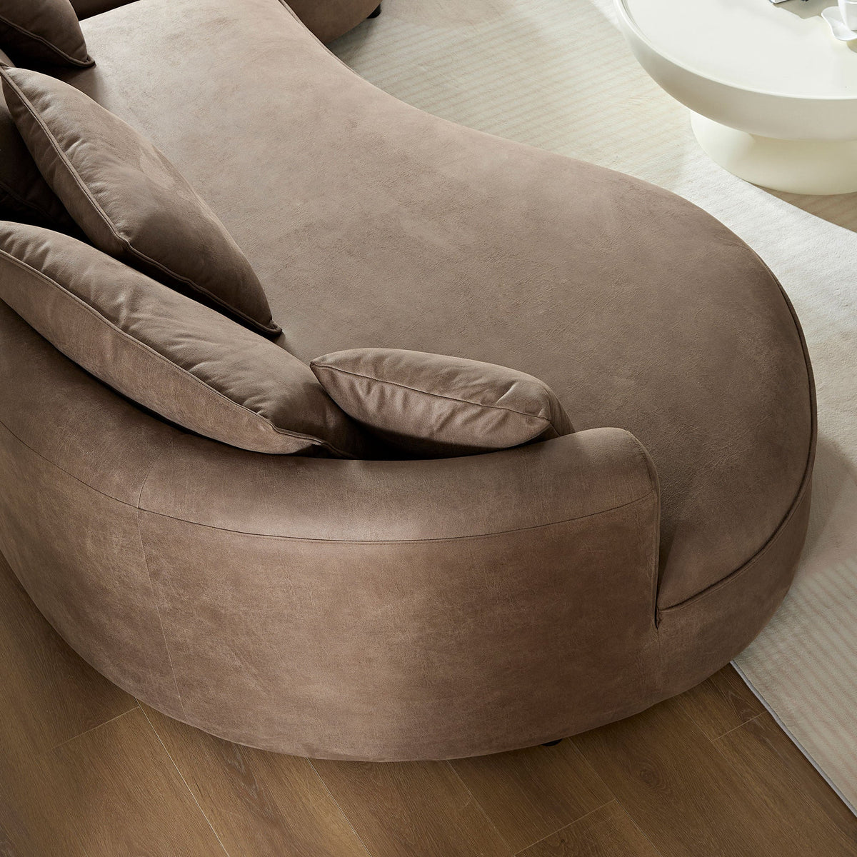 128.74 Inch Modern Sectional Curved Sofa Couch, photo 5 of 9