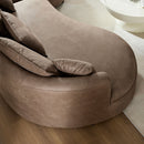 128.74 Inch Modern Sectional Curved Sofa Couch