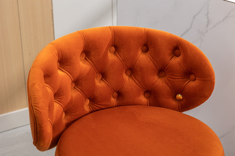 Counter Height Bar Stools Set of 2 for Kitchen Counter Solid Wood Legs with a fixed height of 360 degrees