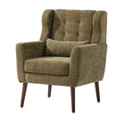Modern Olive Green Chenille Accent Chair