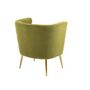 Accent Chair, leisure single chair with Golden feet
