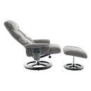Ergonomic Recliner Chair With Ottoman, Modern 360° Swivel With Footstool by HouseOfZazla