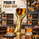 Football Decanter with 2 Football Whiskey & Wine Glasses