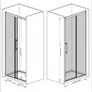 Frameless Single Sliding Shower Door With Handle