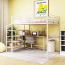 Loft Bed With Desk And Lateral Storage Ladder by Unique Piece Furniture
