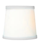 6"W x 5"H Set of 6 Light Oatmeal Linen Drum Chandelier Clip-On Lampshade