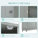 Bathroom Cabinet Triangle Corner Storage Cabinet With Adjustable Shelf Modern Style by Unique Piece Furniture