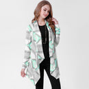 Women Open Front Cardigan Long Sleeve Shawl Neck Breathable Cardigan Well Collection w/ T-Shirt Tank Jeans Leggings