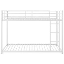 Metal Bunk Bed, Low Bunk Bed With Ladder by HouseOfZazla