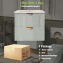 Modern Wall-Mounted Bathroom Vanity With 2 Drawers, Ideal For Small Bathrooms - Green by HouseOfZazla