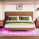 Floating Bedstead With Charging Station And LED Lights by HouseOfZazla