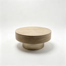 31.88 Inch Round Travertine Coffee Table
