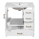 Traditional Bathroom Vanity Set With Soft Close Doors